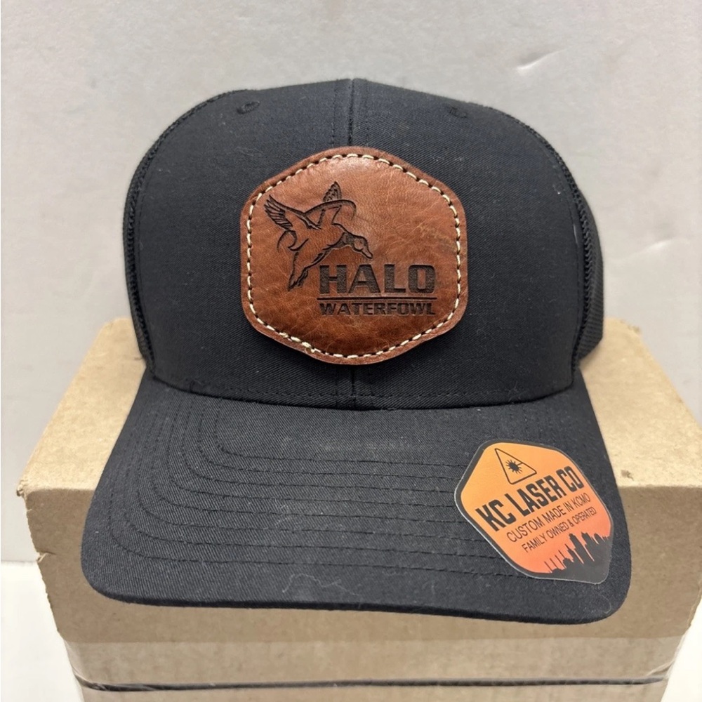 Halo Waterfowl Black SnapBack Richardson Hat